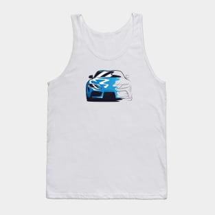 Blue Toyota Supra MKV Sketch Tank Top